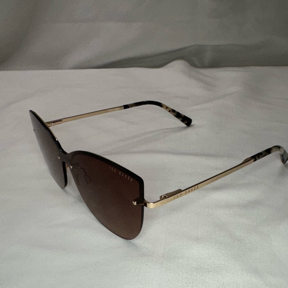 New Ted Baker London Women’s Shield Sunglasses 139mm, Rose/Gold/Tort - Picture 4 of 11